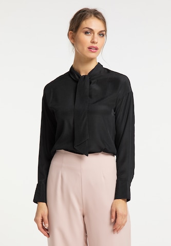 usha BLACK LABEL Bluse in Schwarz: Vorderseite