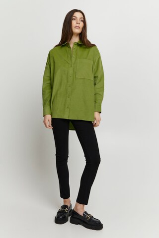 Camicia da donna 'DINIA' di b.young in verde: frontale