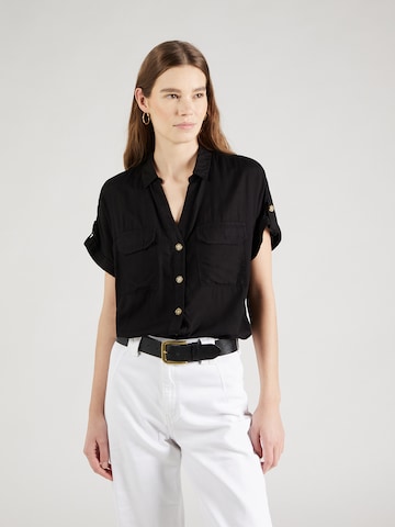VERO MODA Μπλούζα 'Bumpy' σε μαύρο: μπροστά