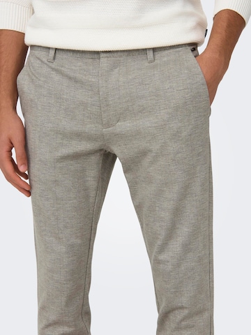 Only & Sons Slimfit Chino kalhoty 'ONSMark' – šedá