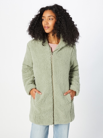 Urban Classics Between-Seasons Coat in Green: front
