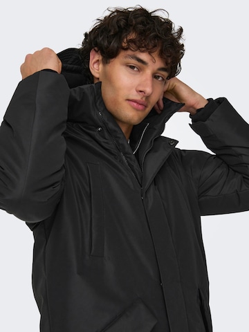 Only & Sons Přechodová parka 'ONSCarl' – černá