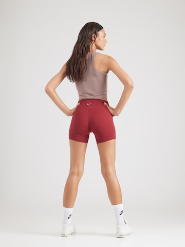 NIKE - Skinny Calças de desporto 'ONE' em vermelho