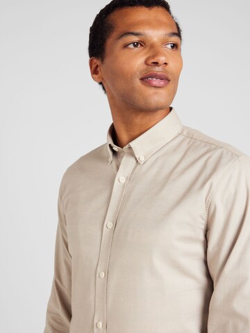 Lindbergh Slim Fit Businesspaita värissä beige