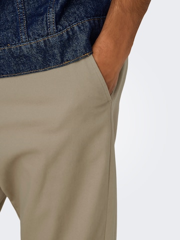 Only & Sons - Regular Calças chino 'ONSNICKY' em bege
