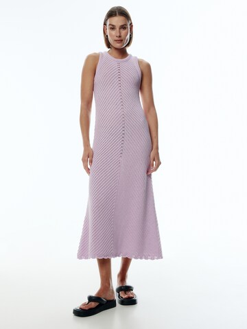 EDITED - Vestido de punto 'Leila' en lila: frente