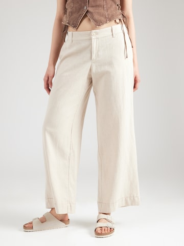 HOLLISTER Wide leg Trousers 'LIVVY' in Beige: front