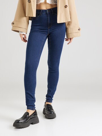 Noisy may Skinny Jeans 'NMCALLIE' in Blue: front