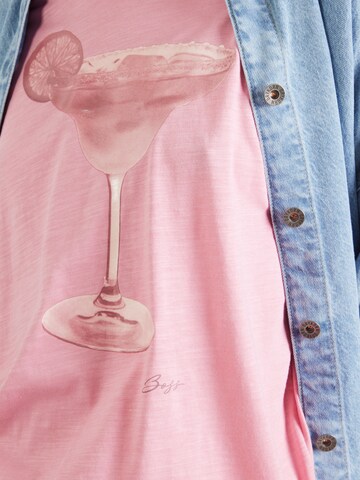 BOSS - Camisa 'Eband' em rosa