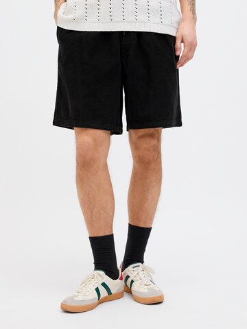 JACK & JONES Zvonové kalhoty Kalhoty – černá: přední strana
