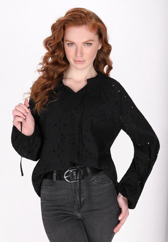 DreiMaster Vintage - Blusa em preto: frente