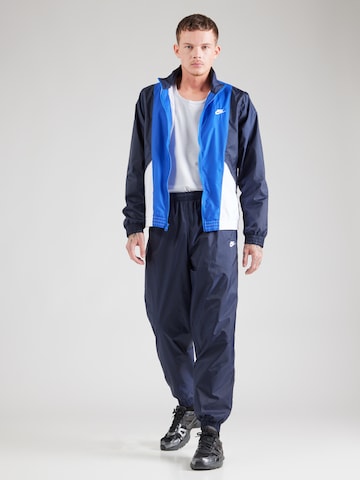 Nike Sportswear Strój do biegania 'CLUB' w kolorze niebieski: przód