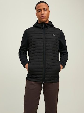 JACK & JONES Regular Fit Overgangsjakke 'JJEMulti' i sort: forside