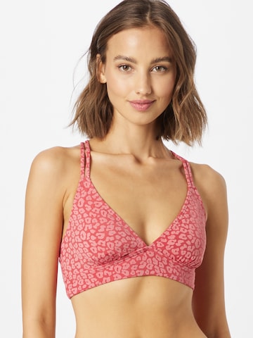 PROTEST Triangle Bikini Top in Red: front
