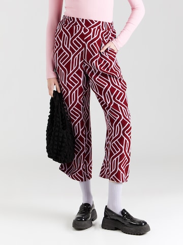 Wide Leg Pantalon s.Oliver BLACK LABEL en rouge : devant
