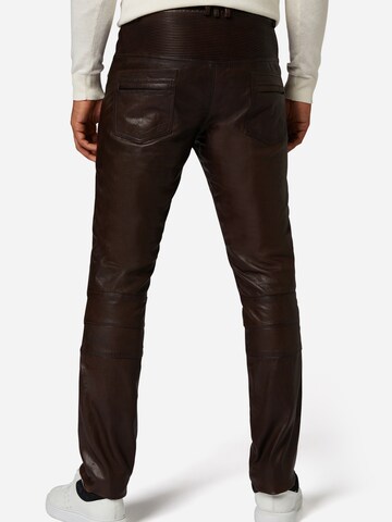 RICANO Slimfit Broek 'Franklin' in Bruin