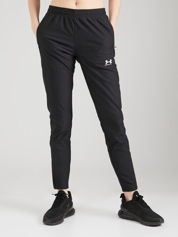 UNDER ARMOUR Slimfit Sportsbukser 'Challenger' i sort: forside