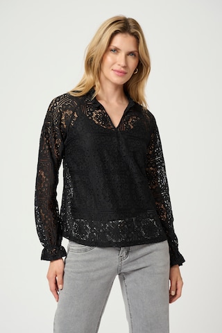 Cream Blouse 'CR Tiley' in Black: front