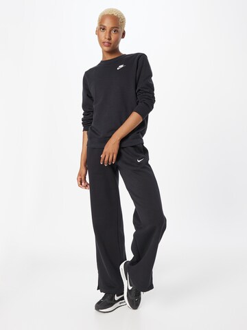 NIKE Широкий Штаны 'Phoenix Fleece' в Черный