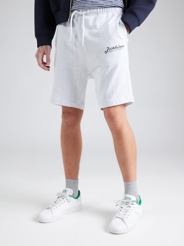 JACK & JONES regular Bukser 'JPSTGORDON' i grå: forside