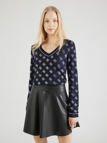 GUESS Pulóver 'ROSIE' - kék: elől