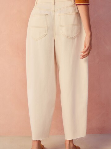 Next Loosefit Jeans i beige