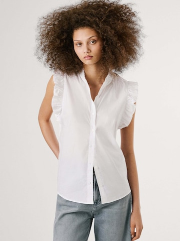 Pepe Jeans Blouse 'Lile' in Wit: voorkant