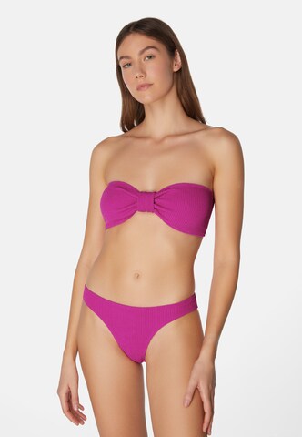SORBET ISLAND Bandeau Bikini 'Lory' in Rood: voorkant
