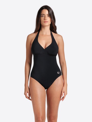 ARENA Triangel Formgivende badedragt 'SHAPEWEAR ALESSIA C-CUP' i sort: forside