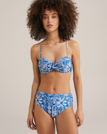 Balconnet Hauts de bikini WE Fashion en bleu : devant