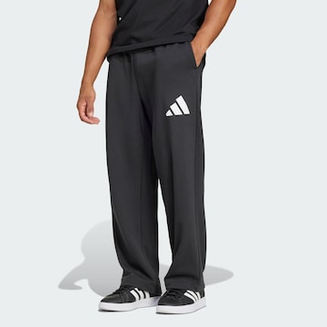 Loosefit Pantalon de sport ADIDAS SPORTSWEAR en noir : devant