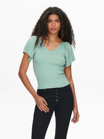 Pull-over 'ONLLeelo' ONLY en vert : devant