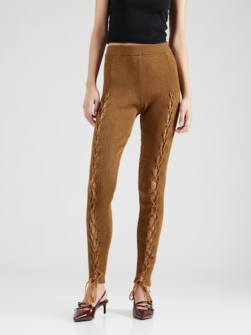 Monki Skinny Pajkice | rjava barva: sprednja stran