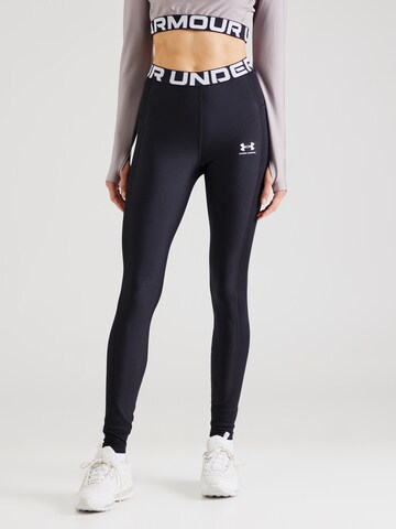 Skinny Pantaloni sportivi di UNDER ARMOUR in nero: frontale
