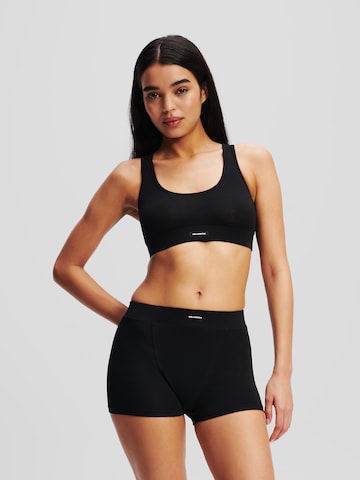 Bustier Ensemble de linge Karl Lagerfeld en noir : devant