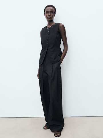 MANGO Suit Vest 'GRETA' in Black