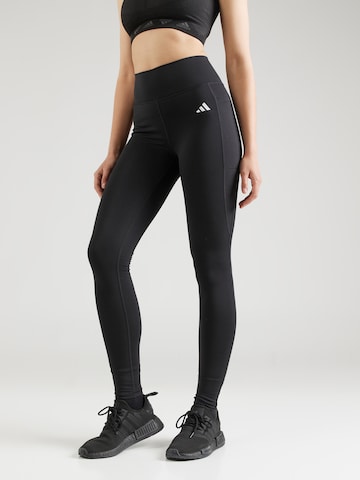 ADIDAS PERFORMANCE Skinny Sports trousers 'Opt Ess' in Black: front
