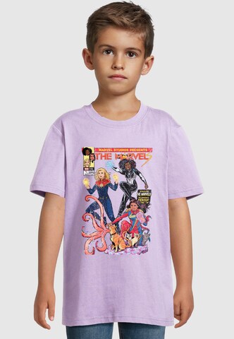 ABSOLUTE CULT Shirt 'The Marvels - Comic Cover' in Purple: front