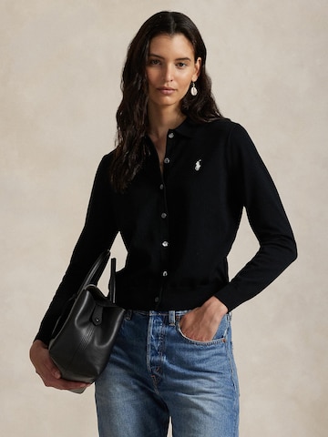 Polo Ralph Lauren Strickjacke in Schwarz: Vorderseite