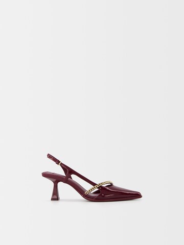 Bershka Slingpumps i rød