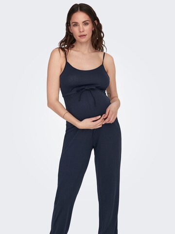 Only Maternity Jumpsuit in Blauw: voorkant