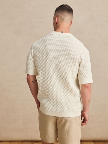 DAN FOX APPAREL Regular fit Button Up Shirt 'Domenic' in White