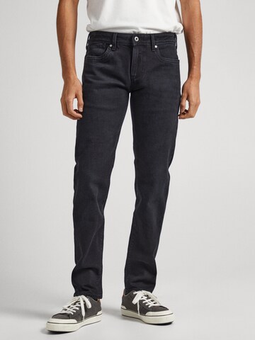 Pepe Jeans Slimfit Jeans 'Hatch' i svart: framsida