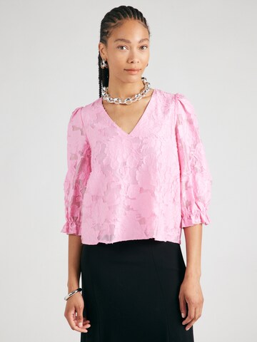 SELECTED FEMME Blouse 'SLFCathi-Sadie' in Roze: voorkant