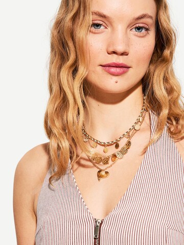 Bershka Verižica 'BOHO CHIC' | zlata barva: sprednja stran