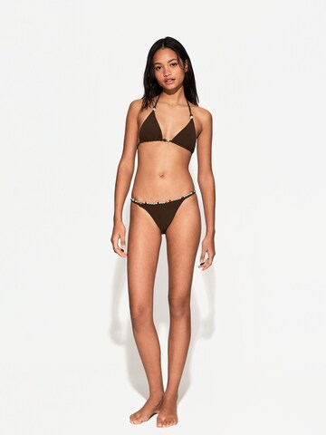 Triangle Hauts de bikini Bershka en marron