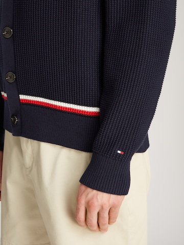 TOMMY HILFIGER Strickjacke in Blau