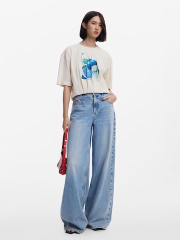 T-shirt Desigual en blanc