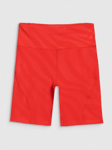 4F Skinny Workout Pants in Red: front