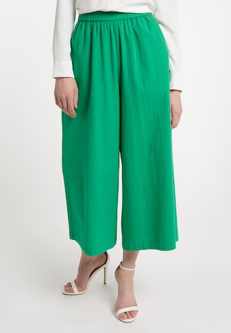 DreiMaster Klassik Wide leg Pants in Green: front